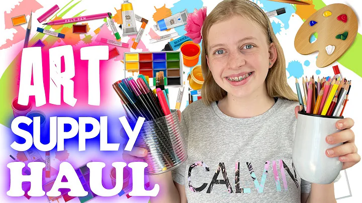 A Day in My Life: HUGE Art Supply Haul Vlog