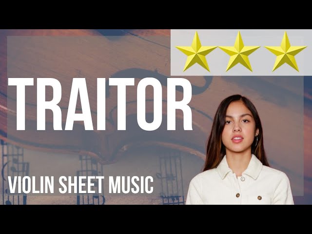 The Traitor sheet music for voice, piano or guitar (PDF)