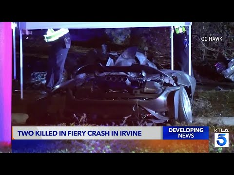 Popular car influencer among 2 killed in fiery McLaren crash in Irvine