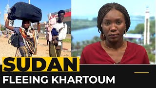 Thousands flee Sudan’s capital Khartoum as fighting continues