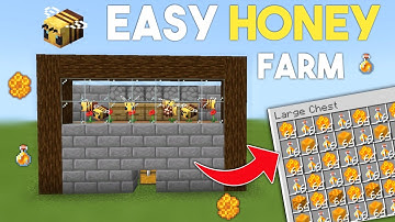 EASY Honey Bee Farm Minecraft Bedrock 1.17 Tutorial | MCPE,Java,Xbox,PS4,Switch,Windows |