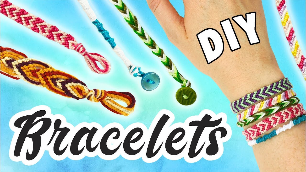 DIY BRACELETS TRESSÉS DEBUTANTS - YouTube