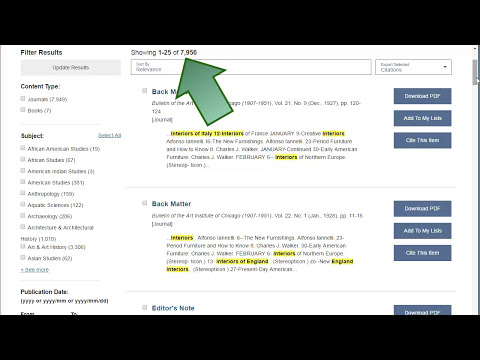 JSTOR Tutorial - 2017