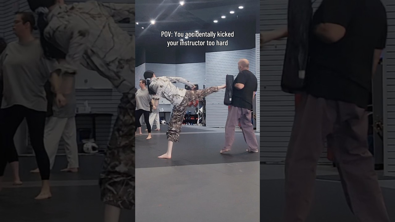 POV: Kicking Your Instructor 👀 | Ms Verga #karate #martialartsdrill #blackbelt #martialartsclass