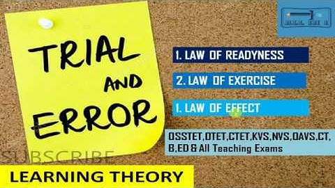 PEDAGOGY FOR ALL TEACHING EXAMS || TRIAL & ERROR METHOD || E.L.THORNDIKE || CDP || ALL IN 1 ||