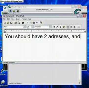 Pinball Space Cadet Hack With Cheat Engine 5.3