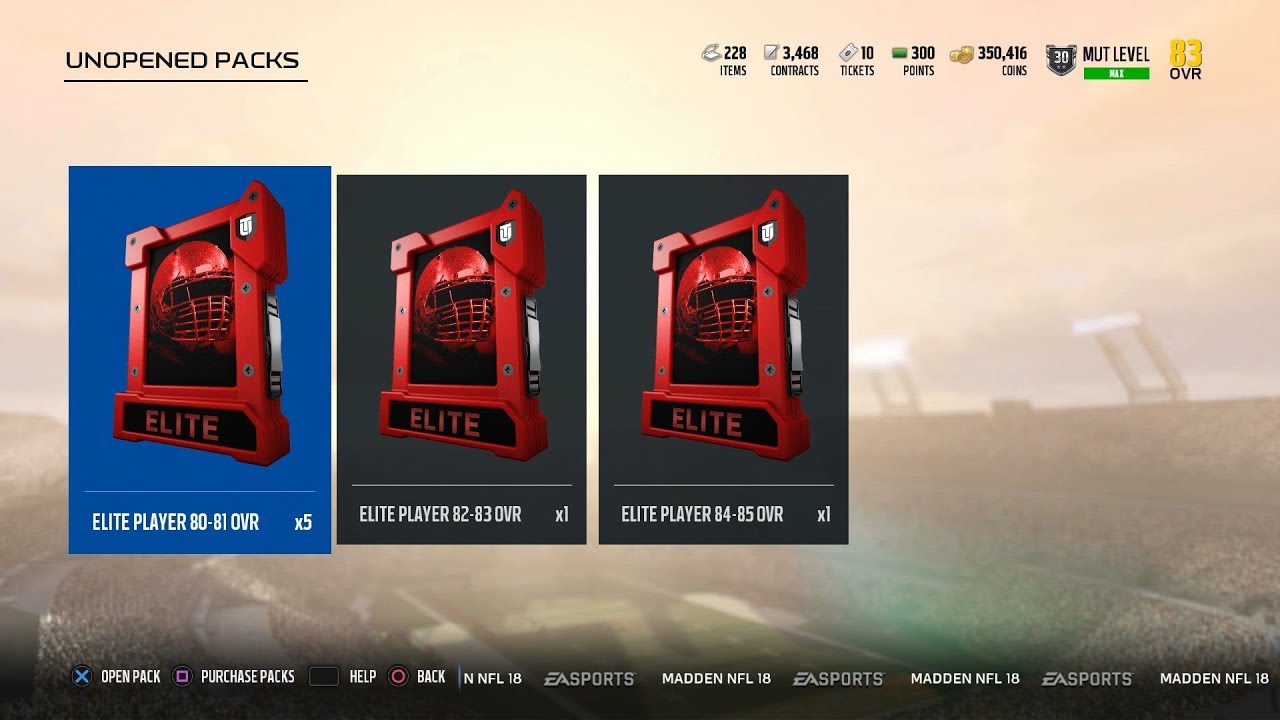 7 ELITE PLAYER PACKS! [ONE OF MY BEST PULLS ALL YEAR!] - MADDEN 18 ULTIMATE TEAM PACK OPENING