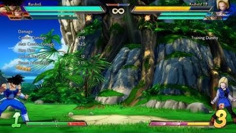DBFZ - Broly 214L Bardock midscreen meteor extension/combo