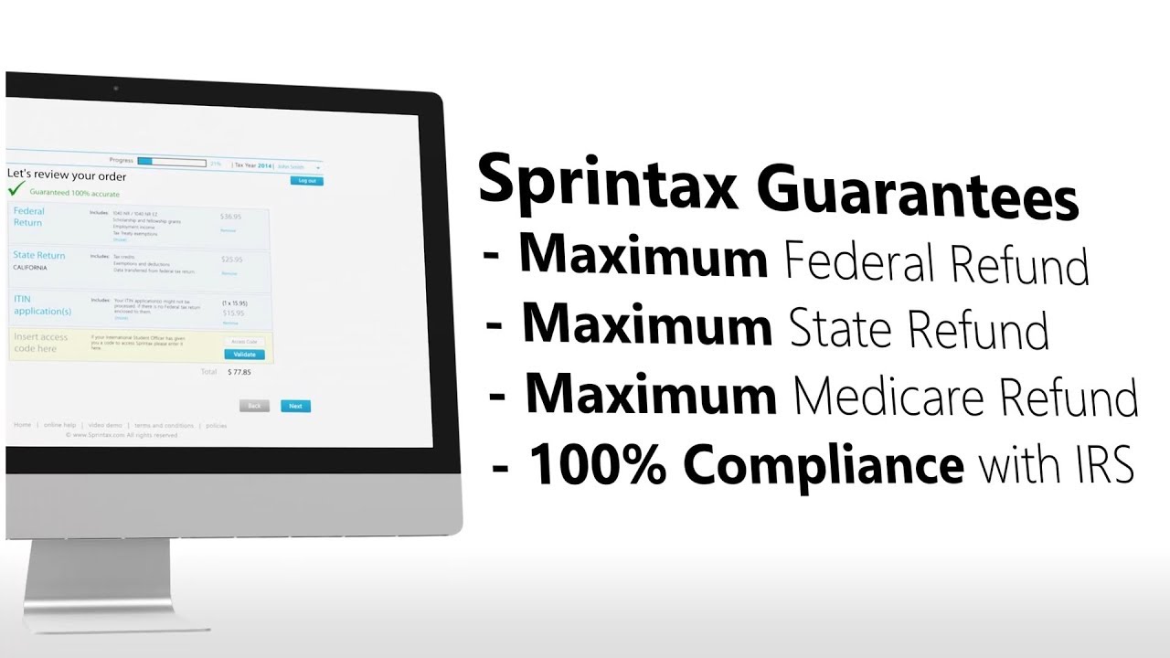 How Sprintax works video for J1 visas YouTube