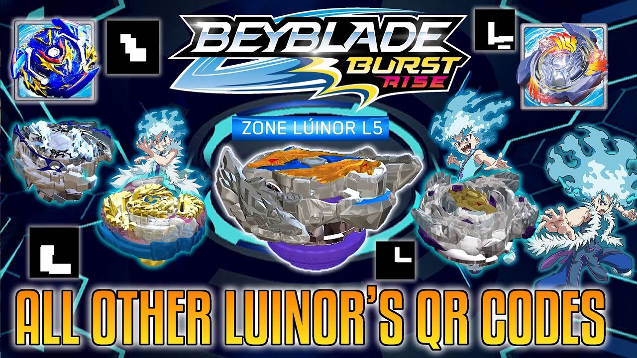 ZONE LUINOR L5 + QR CODES OF ALL OTHER LUINORS BEYBLADE ...