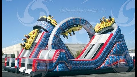 Wild One Rollercoaster Ride Inflatable