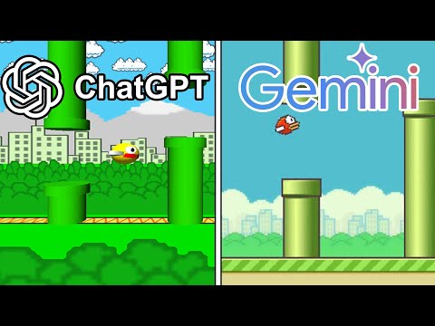 ChatGPT vs Gemini 3 Make Flappy Bird From Scratch