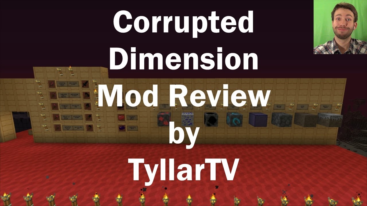 Minecraft Mod Reviews Tyllar TV: Corrupted Dimension Mod - YouTube