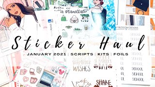 JANUARY STICKER HAUL | KITS, FOILS, SCRIPTS AND MORE