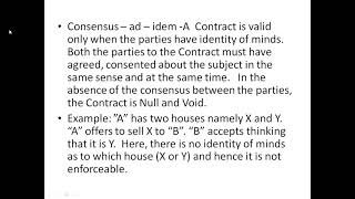 INDIAN  CONTRACT ACT, 1872 PPT and notes