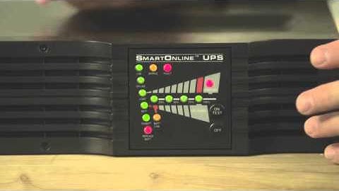 How to Perform a Self-Test on a SmartOnline® UPS System with LEDs