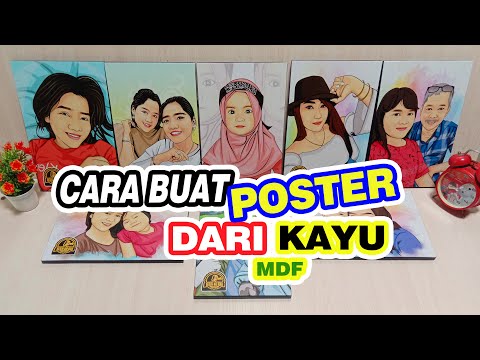 Tutorial Memasang Sticker Vinyl Lem Super Kuat Ke Papan MDF/HMR. 