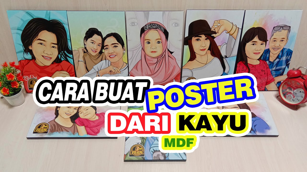  Cara  Membuat  Poster Kayu  Vintage frameless Tanpa  kaca 