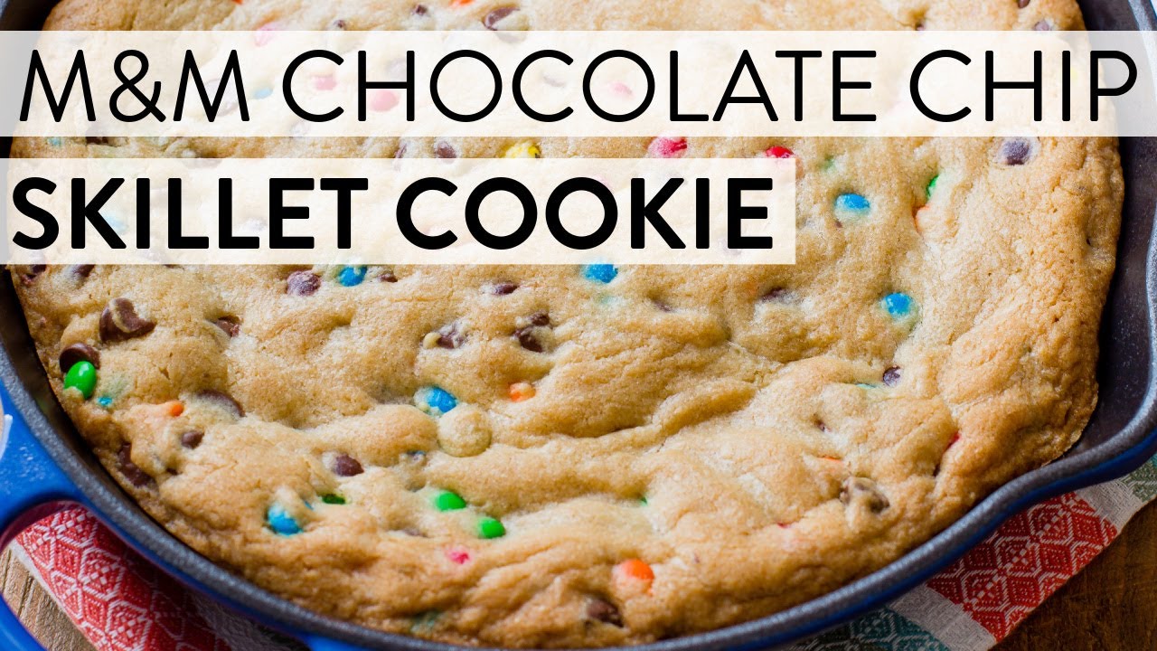 Cast Iron Skillet Cookie Mix and M&Ms Candy Baking Kit