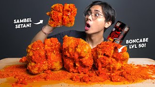 MUKBANG FRIED MEATBALLS WITH RAWIT DRESSING   BONCABE LVL 50 MAX END!!🥵