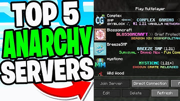 Top 5 Anarchy SMP Servers For Minecraft 1.21.5! - Java & Bedrock