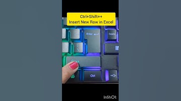 Insert new row shortcut#excel  #exceltips #exceltutorial  #exceltricks #computer #msexcel #shortcut