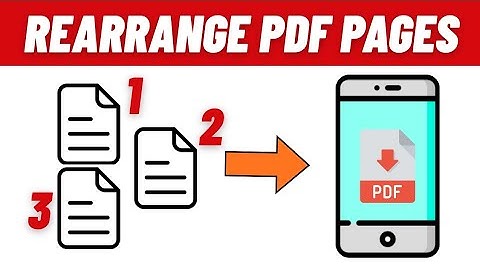 How to Rearrange Pages in PDF in Mobile | Mobile se PDF File Pages Reorder Kaise Kare 