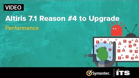 Altiris 7.1 Reason #4 To Upgrade: PERFORMANCE