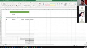 Curso de Excel Básico (Clase grabada desde Zoom) Sesion 6 - Creación Factura 1 (para principiantes).