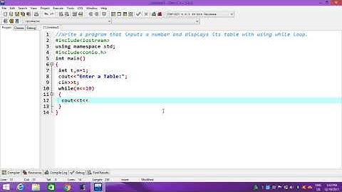write A Program That Inputs A Number From The User And Displays A Table Using While Loop  1