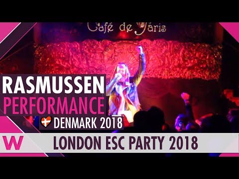 Rasmussen "Higher Ground" (Denmark 2018) LIVE @ London Eurovision Party 2018