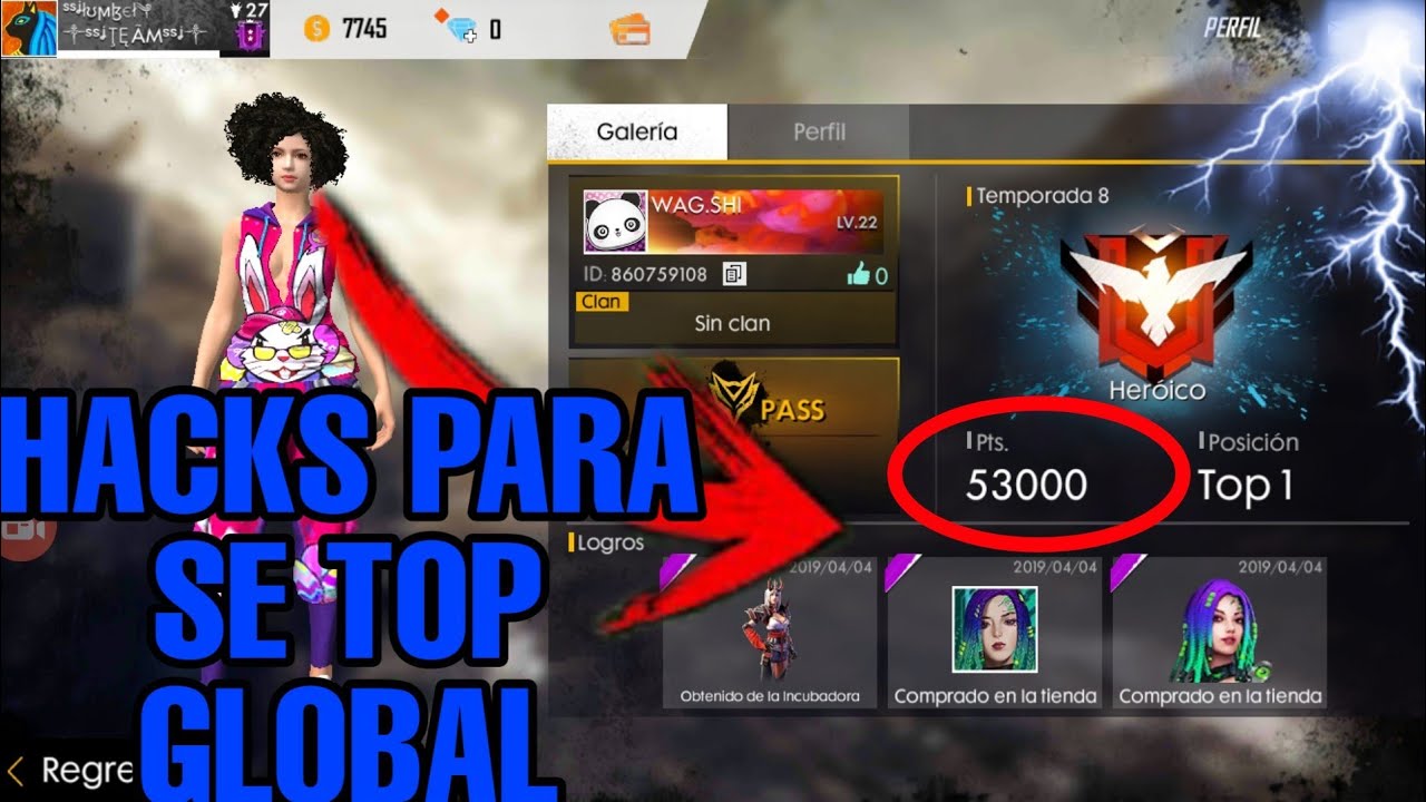SON HACKS? BUGS? TOP GLOBAL |FREEFIRE|LUMBEL by lumbel - 