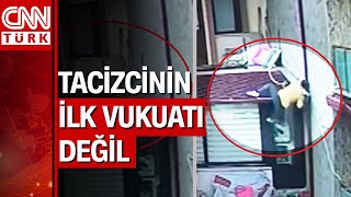 Taciz için balkona tırmanan sapık korku yaşattı