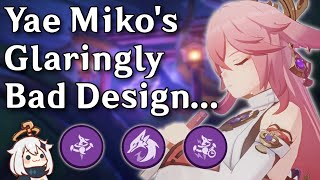 Why Yae Mikos Gameplay Design Makes No Sense Genshin Impact Gameplay Design Ysis
