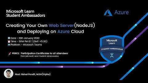 Creating Your Own Web Server(NodeJS) and Deploying on Azure Cloud