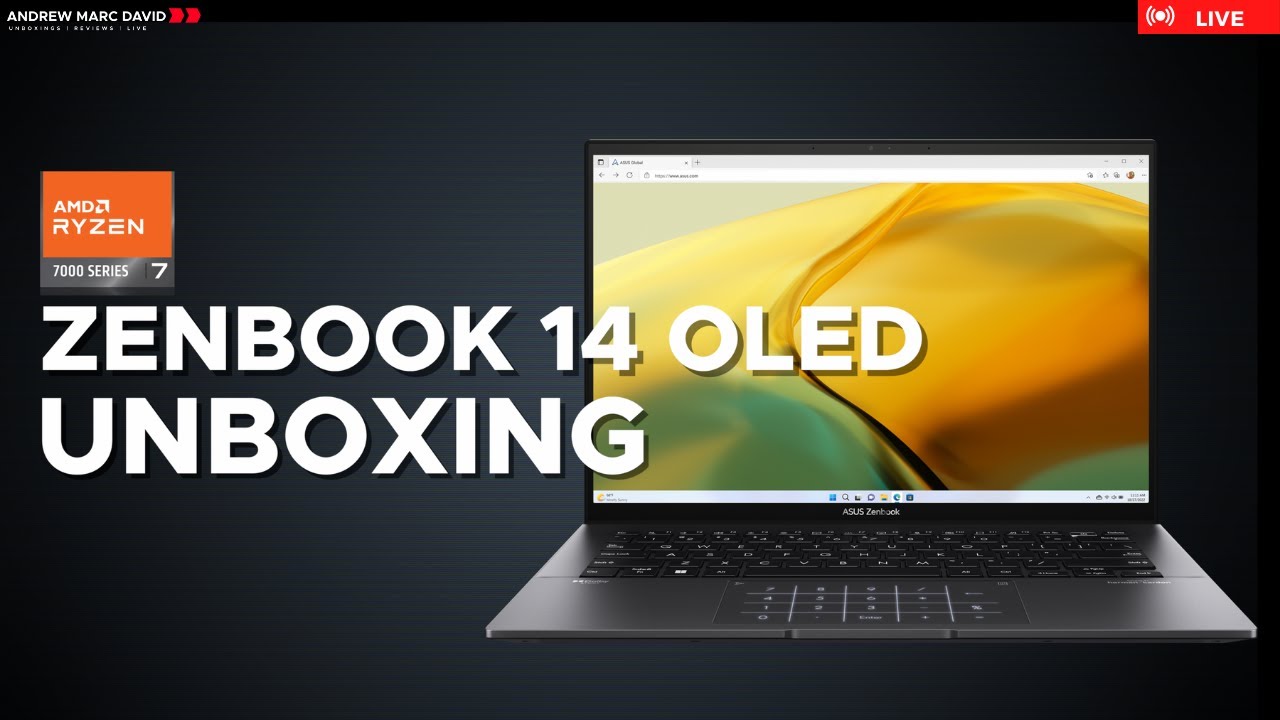 Asus Zenbook 14 OLED (UM3402) (2023) - Live Unboxing