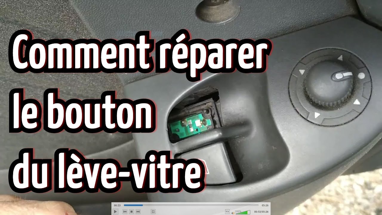 Comment changer le bouton du lève vitre électrique d'une voiture ou tout  autre type de Véhicule 
