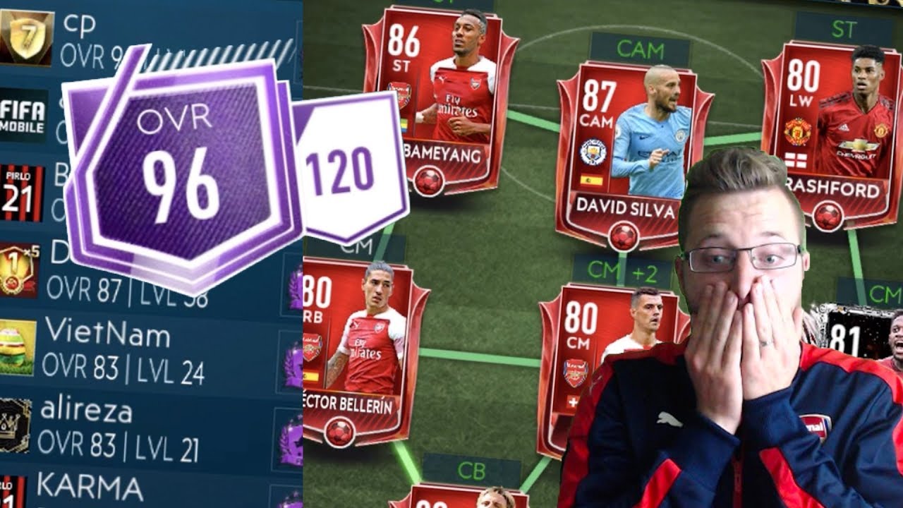 The Best Team In Fifa Mobile 19 96 Ovr Full Premier League Squad Builder Season Starter Pack Youtube