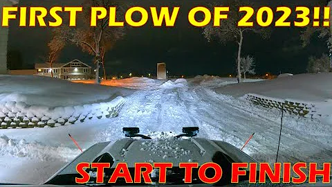 First Snow Plowing Video of 2023! 2 HOUR NEW YEAR'S SPECIAL in 5K!! #snowplowing #asmr #best