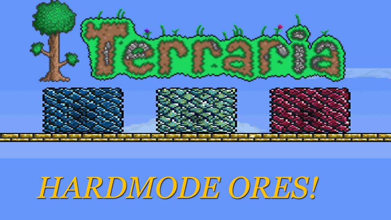 Terraria ores. Хардмодные руды в террарии. Титаниум террария. Титановая руда террария. Хардмод руда террария.