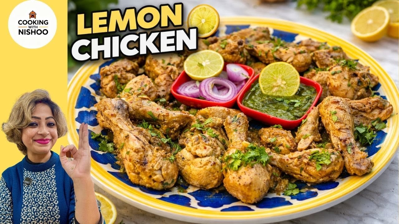 Home Style Lemon Chicken | Easy & Juicy Lemon Chicken Recipe | Cooking With Nishoo