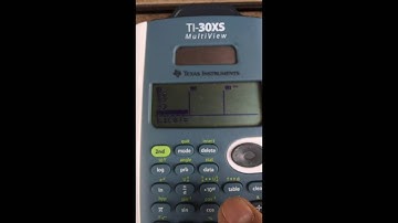 Using the TI-30XS MultiView to enter data and perfrom Statistical calculations