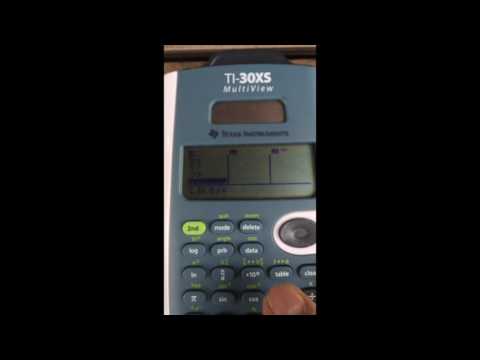 Using the TI-30XS