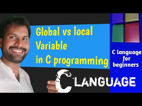 C Programming for Beginners: Global vs local variables with C Language [Tutorial 1 2]