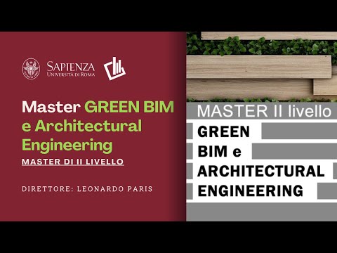 Master Green BIM e Architectural Engineering | Sapienza