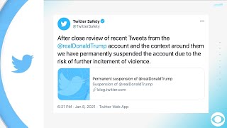 WEB EXTRA: Twitter Permanently Suspends Personal Account Of President Trump