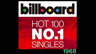 The USA Billboard number ones of 1968