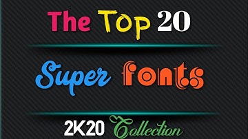 New Latest Stylish Top 20 Fonts Zip File For Photoshop & Picsart & PixelLab | Zarraq Creation