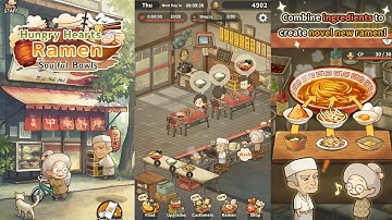 Hungry Hearts Ramen Soulful Bowls Gameplay Walkthrough - Serve, Chat & Cook with Granny & Gramps