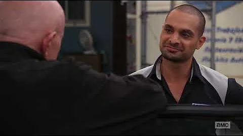 Better Call Saul S02E02-4 Mike Negotiates With Nacho Varga for the Return of Pryce's Baseball Cards